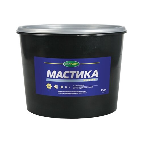 Антикор OILRIGHT Мастика сланцевая 2 кг банка черный