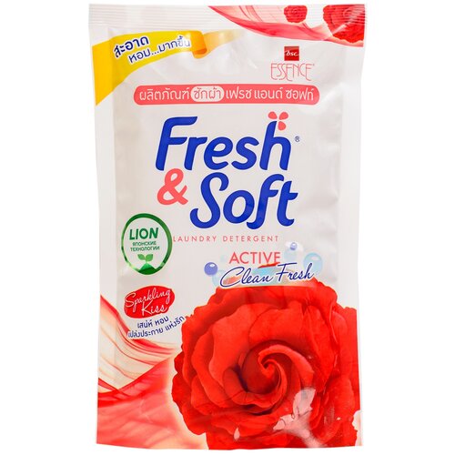 Гель для стирки Lion Fresh&Soft Искристый поцелуй (Таиланд), 0.4 л, дой-пак