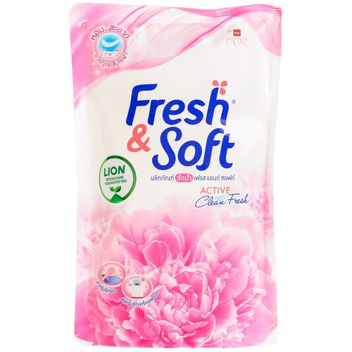 Гель для стирки Lion Fresh&Soft Сладкий поцелуй (Таиланд), 0.4 л, дой-пак