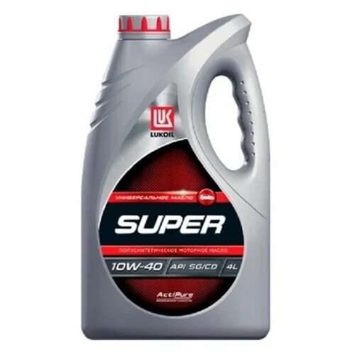 Полусинтетическое моторное масло ЛУКОЙЛ Супер SG/CD 10W-40, 5 л