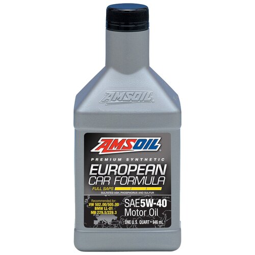 Синтетическое моторное масло AMSOIL European Car Formula Full-SAPS Synthetic Motor Oil 5W-40, 0.946 л