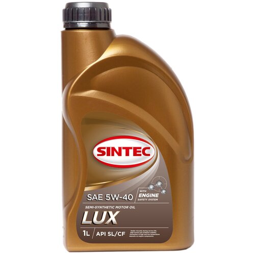 Полусинтетическое моторное масло SINTEC LUX 5W-40, 1 л