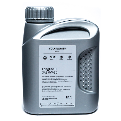 Синтетическое моторное масло VOLKSWAGEN LongLife III 0W-30, 1 л