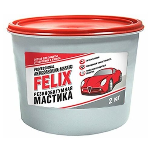 Резино-битумная мастика FELIX 2 кг 411040081