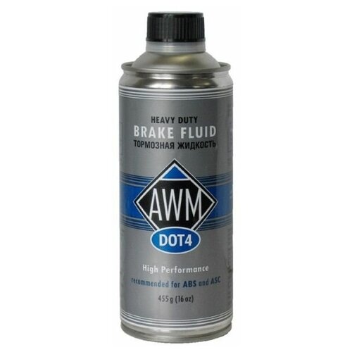 Жидкость тормозная AWM DOT 4 (Упаковка:455г)