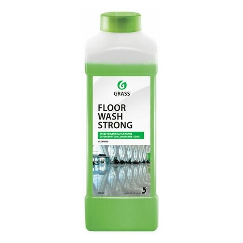 Grass Средство для мытья пола 1 л GRASS FLOOR WASH STRONG, щелочное, низкопенное, концентрат, 250100