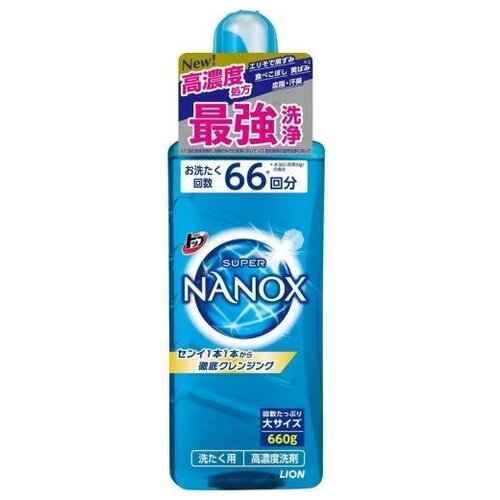 Lion Top Super Nanox Жидкое средство для стирки белья 660 гр на 66 стирок