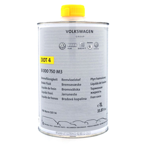 Жидкость тормозная dot 4, brake fluid, 1л vag Volkswagen арт. B000750M3