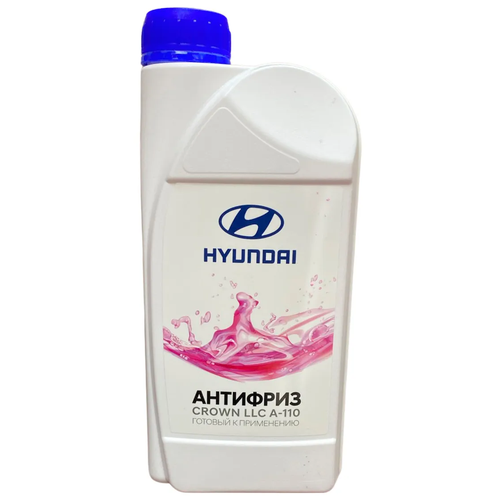 Антифриз CROWN LLC A-110 готовый розовый\красный 1 л R9000AC006H