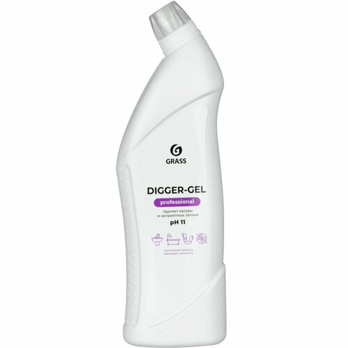 Профхим д/прочистки труб и стоков, гель Grass/Digger-Gel PROF 1л