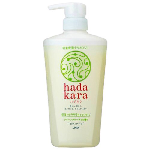 Мыло жидкое для тела Lion Япония Hadakara увлажняющее, зеленые фрукты, 480 мл