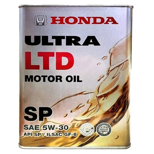 Синтетическое моторное масло Honda Ultra LTD 5W-30 SP, 4 л