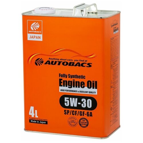 Моторное масло Autobacs Engine Oil FS 5W-30 SP/CF/GF-6A Синтетическое 4 л