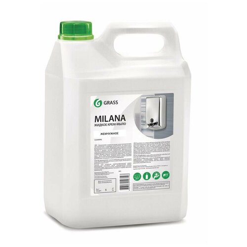 Grass Крем-мыло жидкое увлажняющее Milana жемчужное канистра 5 кг