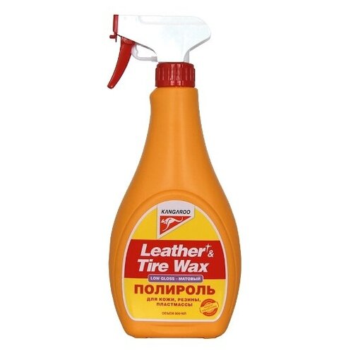 Полироль матовый (кож.,рез.,пласт.) Leather & Tire Wax Low Gloss lite (без губки), 500мл