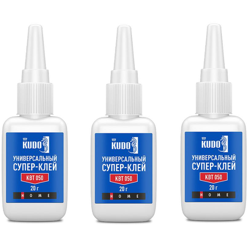 Клей цианоакрилатный KUDO "Универсальный Супер-Клей" - 3 шт.