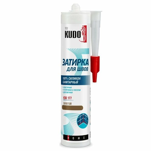 Герметик для швов санитарный, золотой Kudo KSK-177