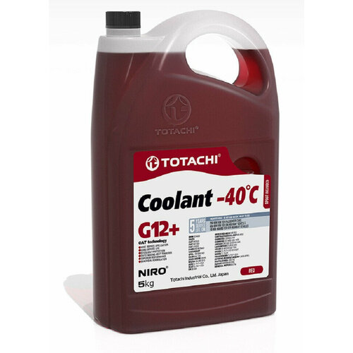 Антифриз TOTACHI NIRO Coolant Red -40C G12+ 5кг (4589904526770)