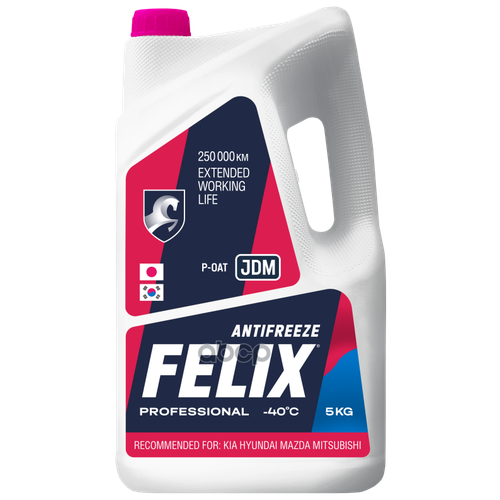 430206402 FELIX Антифриз FELIX JDM Pink G12++ 5кг розовый