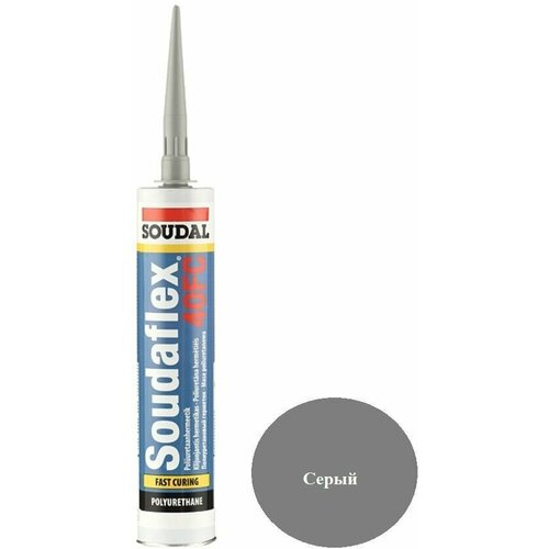 Полиуретановый клей-герметик SOUDAL Soudaflex 40 FC серый 310 мл арт. 137854