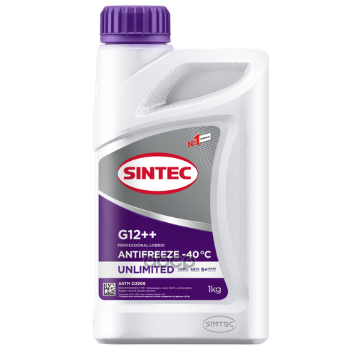 Антифриз Фиолетовый -40C 1Кг G12++ Unlimited Sintec SINTEC арт. 990565