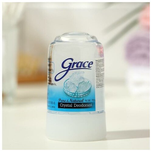 Дезодорант кристаллический Grace Mineral Herbal Deodorant классический, 70 г