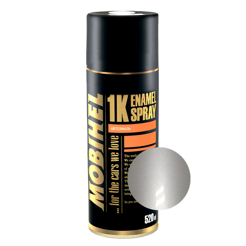 Краска в баллончиках MOBIHEL 744 Mercedes Brillant Silver металлик 520мл