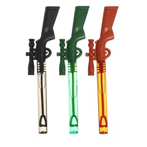 Мыльные пузыри нелопающиеся "Оружие" микс 7025864