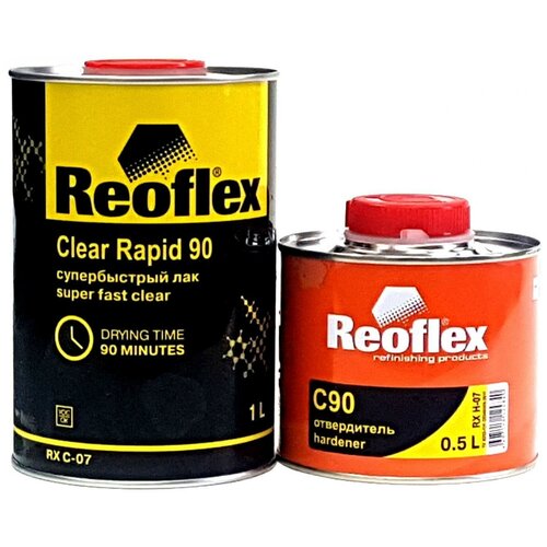 Супер-быстрый лак против царапин Reoflex Clear Rapid 90 Super Fast 1 л.+ с отвердителm 0,5 л.