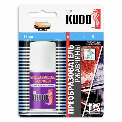 Преобразователь ржавчины KUDO со структурным модификатором с кисточкой 0.01 л
