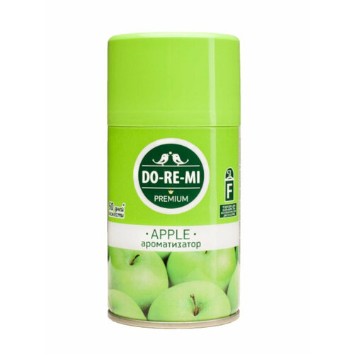 Освежитель воздуха Сменный блок До-ре-ми Премиум Зеленое яблоко 250мл сухое распыление