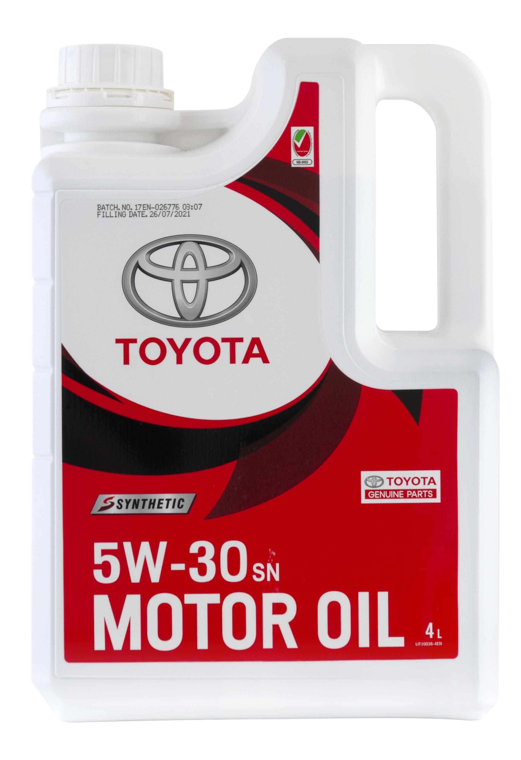 Моторное масло Toyota SN 5W30 4л