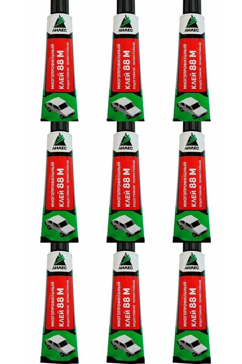 Клей Анлес 88 М водостойкий, термостойкий, 40 мл, 9 шт