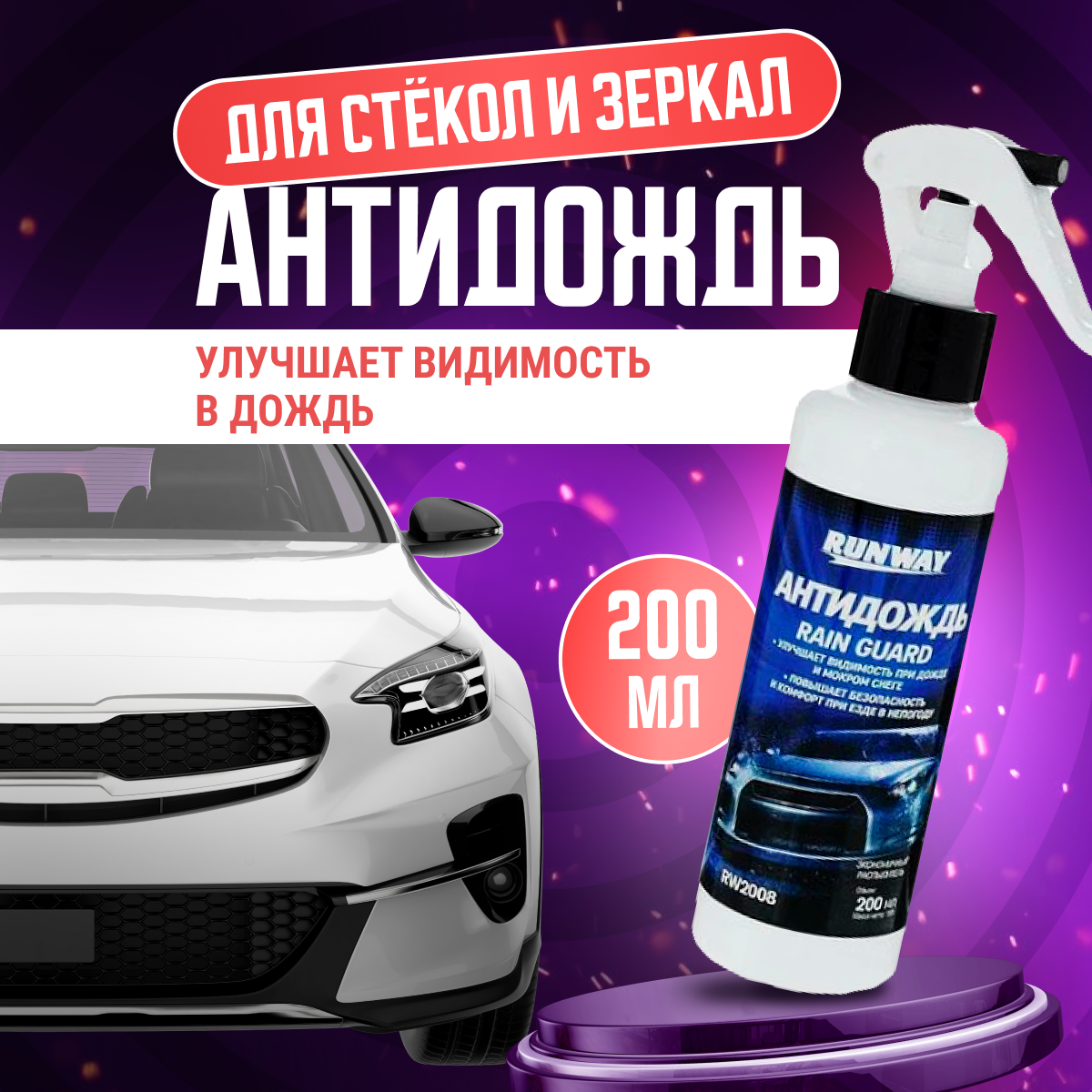 Дождевик Runway RW2008 антидождь 0.2 л.