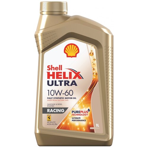 SHELL 550046411 Масло моторное синтетическое Helix Ultra Racing 10W-60 1л (550046314) 550046411