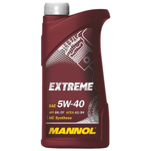 MANNOL 1021 Масло моторное 5W40 MANNOL 4л НС-синтетика Extreme SN/CF, A3/B4