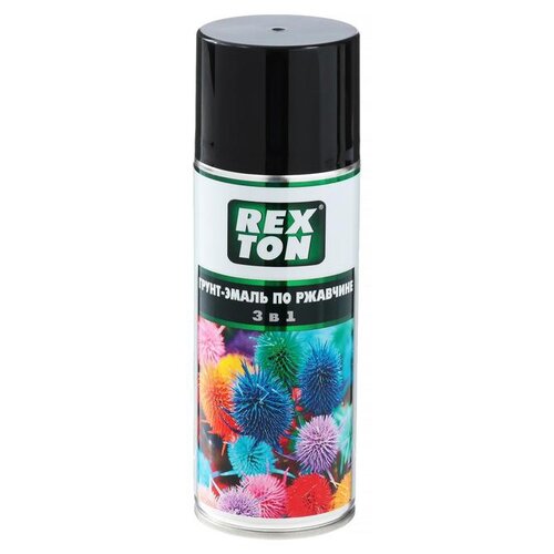 Краскаспрей Грунт По Ржавчине 3 В1 Серый , Аэрозоль 520 Мл REXTON арт. RT15030