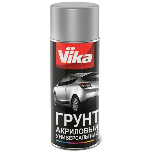 VIKA Грунтовка акриловая аэрозоль, серая, 520 мл О02680