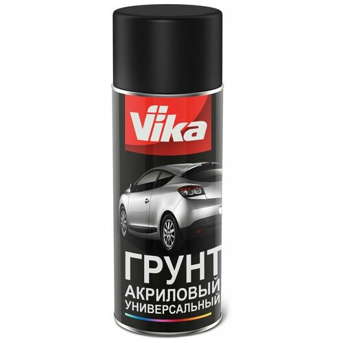 Аэрозоль Vika грунтовка акриловая, черная, 520 мл