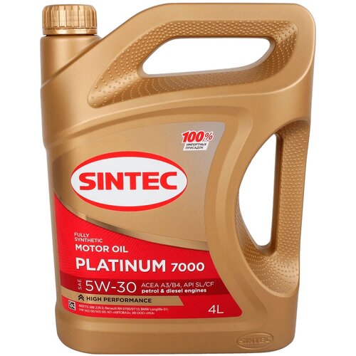 Масло моторное SINTEC PLATINUM 7000 5W30 4л