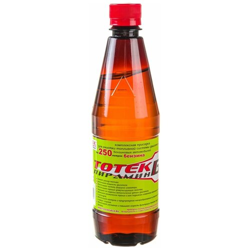 Комплексный очиститель топливной системы тотек Пирамин-Б на 250л, 0.5л PIRB05250