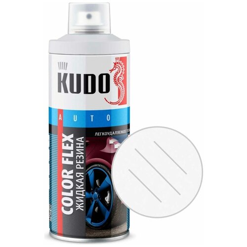KUDO 5551 KUDO COLOR FLEX жидкая резина прозрачная (520 мл) KU5551