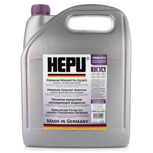 Антифриз Hepu Coolant G13 Концентрат Фиолетовый 1,5 Л P999-G13 Hepu арт. P999-G13