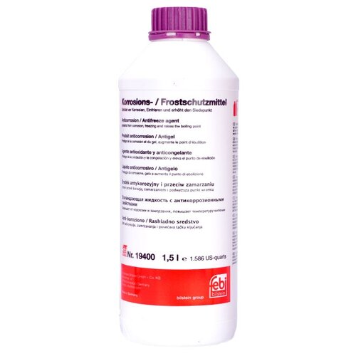 FEBI 19400 Антифриз фиолетовый FEBI G12 Plus, концентрат (1,5л)
