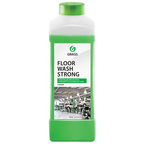 Средство для мытья пола 1 л GRASS FLOOR WASH STRONG, щелочное, низкопенное, концентрат, 250100