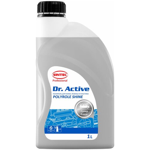 Полироль для кожи, резины и пластика "Polyrole Shine" 1л Dr.Active SINTEC (801777)