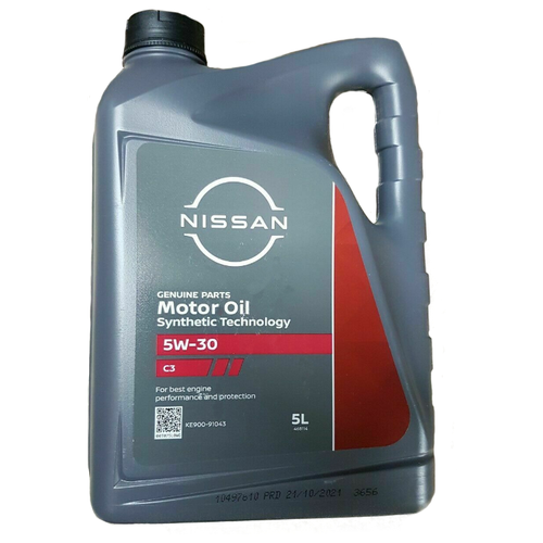 Масло моторное синтетическое Nissan 5w-30 C3, 5 литров