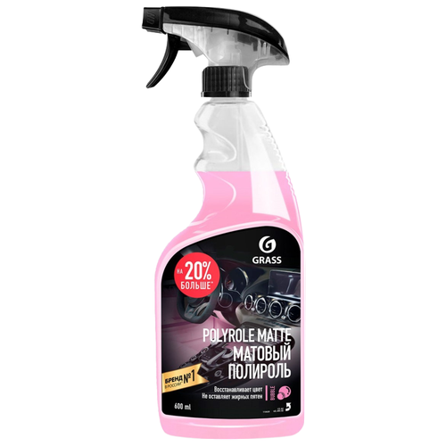 Полироль-очиститель пластика Polyrole Matte матовый, bubble, 600 мл 110428