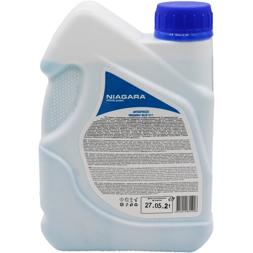 Антифриз g11 ниагара готовый (синий) 1л, ниагара, 001001003006
