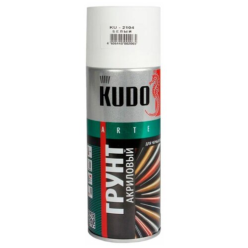 Грунт Kudo Arte акриловый универсальный для черных и цветных металлов 520 мл черный